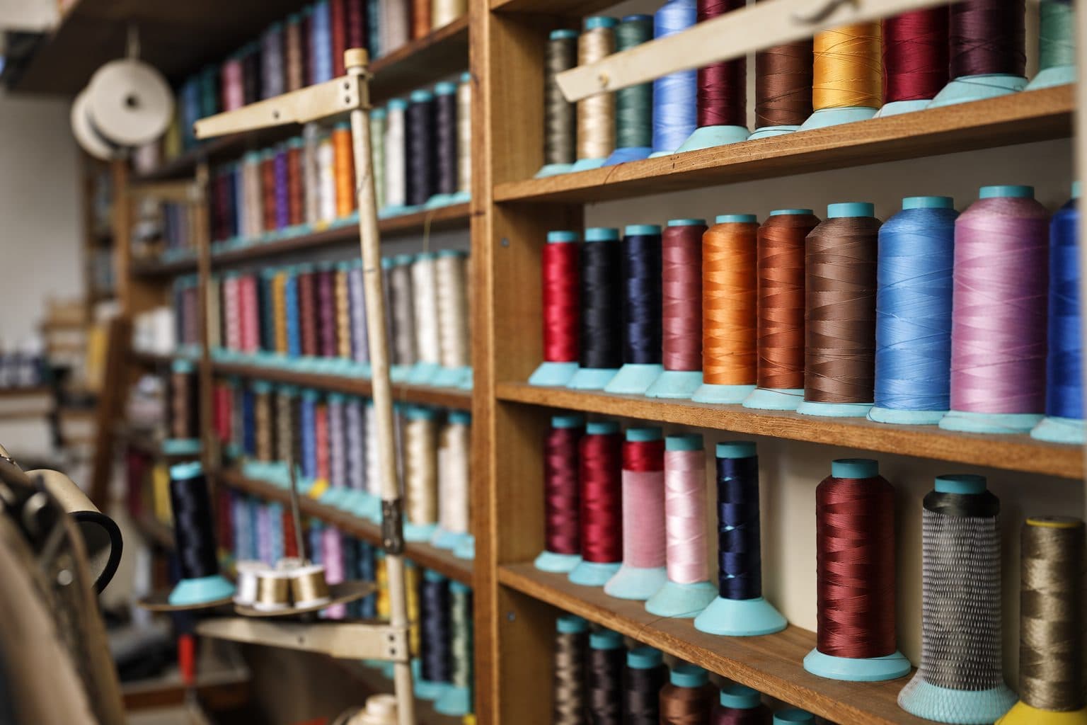 Spools of thread